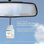 Yankee Candle Car Air Fresheners Hanging Car Jar Ultimate Sun & Sand Scented Neutralizes Odors Up To 30 Days, Gray