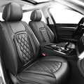 Fit HRV Car Seat Covers Compatible with Honda HRV 2016-2025 2026, Premium Leather Breathable, Wear Resistant, Airbag Compatible, All-Weather Protection & Full Coverage, 2 Front Seat Black