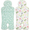 Pinkunn 2 Pcs Gel Car Seat Cooling Pad for Baby Summer Breathable Ice Cushion Multifunctional Ice Stroller Cooler Mat for Stroller Baby Dining Chair Child Safety Seat(Mixed Color,Floral)