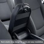JDMCAR Center Console Armrest Cover for 2025 Toyota RAV4 Accessories 2024 2023 2022 2021 2020 2019 Leather Middle Console Lid Cover Pad Protector Elbow Arm Rest Covering Car-(Black)