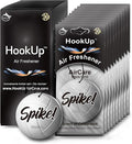 Volleyball Car Air Freshener by HookUp - 10 Pack - Black Gold Scent (Extra Strong) | Unique Volleyball Gift for Players, Coach, Fans | Hanging Car Accessory with Long Lasting Fresheners Smell