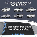 2 Pack Car Window Shades,Super Stretchy Mesh Screen Sun Car Window Shade Mosquito,Stretchy Window Screen for Baby Family Pet UV Protection