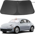 Windshield Sun Shade Custom Fit for 2012-2019 Volkswagen VW Beetle Accessories Foldable Sunshade Sun Blocker Protect Car from Sun Rays & Heat Damage Keep Car Cooler