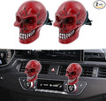 Skull Car Air Fresheners Cute Cool Funny Air Conditioning Vent Perfume Diffuser Decoration Interior Car Accessories 2 pcs