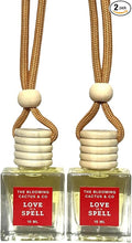 Automobile Diffuser, Long Lasting Car Air Freshener 2 Pack, Hanging Fresh Aroma Diffuser, Natural Essential Oil Fragrance for Removing Odors, Auto Interior Decor, Made in USA| LOVE SPELL (TYPE)- 10 ML