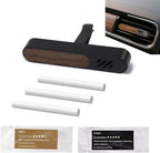 Luxury Car Air Freshener Vent Clip – Premium Wood & Metal Diffuser in Multiple Colors & Scent Kits – Reusable, Unisex for Men & Women (Deep Charcoal, Classic Masculine)