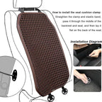 Cool and Breathable 3D air MESH car seat Cushion for Summer, Universal Ventilated Comfortable seat pad, Suitable for sedans, Vans, Pickup Trucks, and SUVs (Brown Back cushion-1PCS)