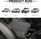 wuyaoyao Car Center Console Cover, 12.13"×8.66"×3.74" Leather Car Armrest Cover with with 2 Side Pockets, Memory Foam Soft Auto Armrest Cushion Pad, Universal Vehicle Arm Rest Protector (Gray)