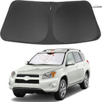 Windshield Sun Shade Custom Fit for 2006-2012 Toyota RAV4 Accessories Foldable Sunshade Sun Blocker Protect Car from Sun Rays & Heat Damage Keep Car Cooler