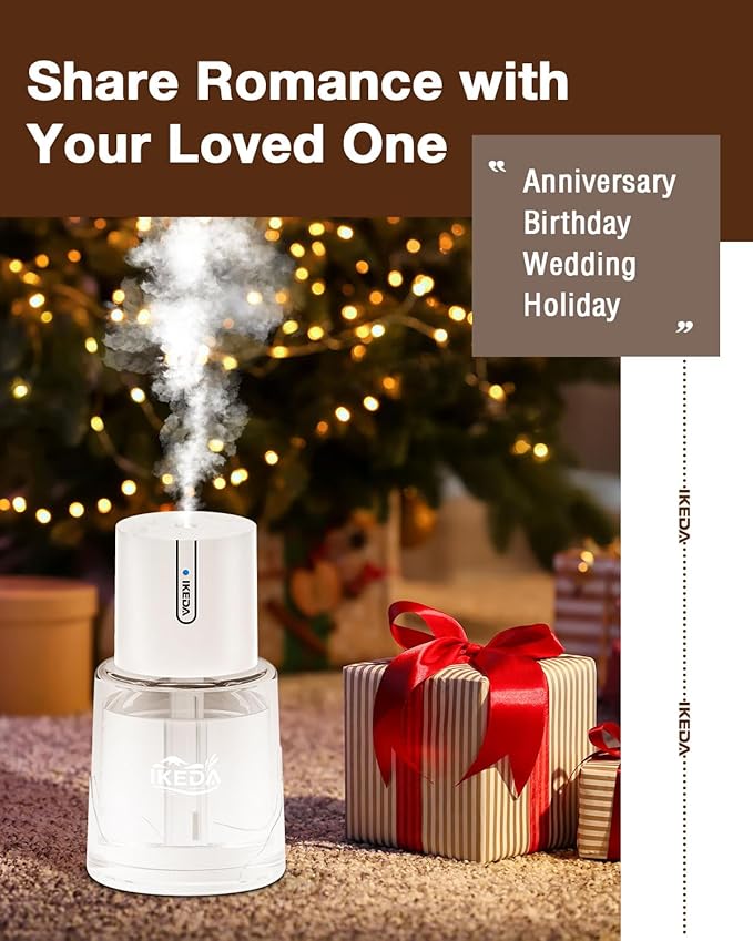 Smart Car Aroma Diffuser | 100ml Essential Oil Diffuser with Lavender Scent | 3-Mode Car Diffuser |Strong Scent Car Freshener | Car Air Fresheners for Men Women (White)