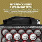 Halo 28L Hybrid Cooler & Warmer Bag | Electric Travel Cooler, Collapsible for Easy Storage, Keep Drinks Cold & Food Warm, Ice Free Cooling, Includes Shoulder Strap, DC Power Cord & AC Adapter