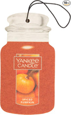 Yankee Candle Paper Car Jar, Spiced Pumpkin (Pack of 10)