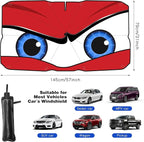 Upgraded Car Windshield Sun Shade Umbrella, Car Shade Front Windshield Sun Shade, Foldable Umbrella for Block UV Rays & Sun Heat Protection, 57"X31"