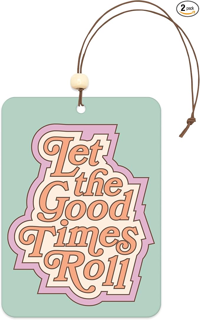 Studio Oh! Scented Hanging Car Air Fresheners - Pack of 2 - Natural & Exclusive Fragrance with DeoBoost Technology - Unique Design with Decorative Bead - Be Kind To All Kinds