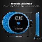 Polishing Pads, 5Pc 5 Inch 125mm Orbital Buffer Polisher Pads and 1Pc Microfiber Buffing Pads, Foam Polish Pad for Compounding, Polishing and Waxing, for 5''/125mm Backing Plate Car Polisher -TPP5MIX