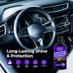 Plastic Restorer for Cars (8.45 fl oz), User Friendly Car Trim Restorer, Quick Plastic Trim Restorer with Free Sponge Applicator, Restores Faded Car Plastics, Bumpers & Against UV Rays