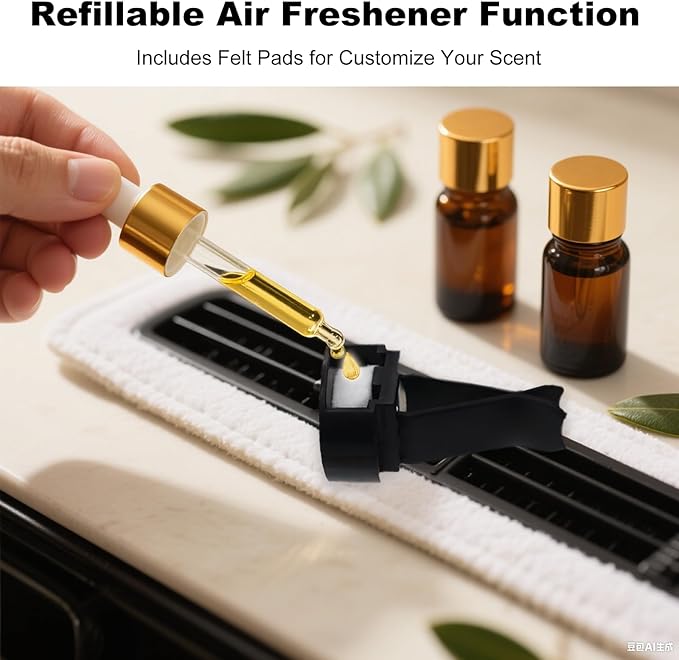 2Pcs Car Vent Decor Clips Beach Car Accessories with Pearl Scallop Design Cute Coastal Ocean Air Freshener Clip Charms for Women Beachy Summer Interior Diffuser Decorations