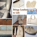 Beige Leather Repair Kit Furniture Vinyl Car Interior Steering Wheel Car Seats Color Restorer Cream Leather Recoloring Balm Fade Better Couch Conditioner Scratch Stain Remover Dye Paint Sofa Fabric