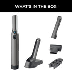 Shark WV201 WANDVAC Handheld Vacuum, Lightweight at 1.4 Pounds with Powerful Suction, Charging Dock, Single Touch Empty and Detachable Dust Cup,Graphite, Slate
