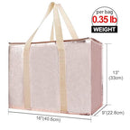Bodaon Insulated Pizza Delivery Bags, Food Delivery Bag. Gold, X-Large, 1-Pack