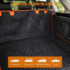 MIXJOY SUV Cargo Liner for Dogs, Waterproof Cargo Liner for SUV, Pet Dog Cargo Cover Mat with Bumper Flap Protector, Nonslip Car Trunk Mat for Sedans Vans, Universal Fit (90" L x 55" W)