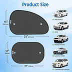 2026 New Upgrade Car Window Shades for Side Window(4 Pack),Car Window Shade for Baby with 8 Suction Cups,Sun Shade Side Window Can Blocks 99.98% UVR,Sun Shade for Window