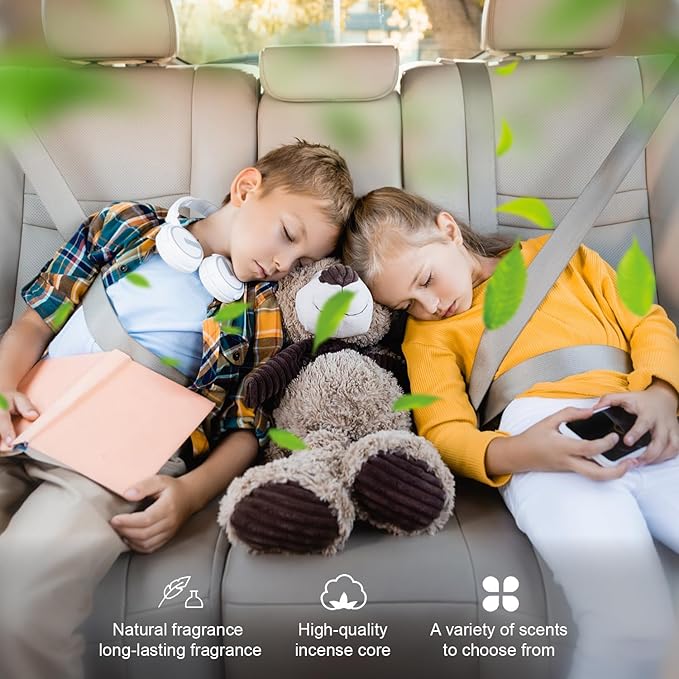 Custom Air Fresheners with Pictures - Personalized Double Sided Photo Text Air Fresheners for Car Wardrobe Bathroom Decor Hangings(Circle)
