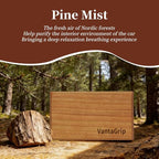 Car Air Freshener - The Original Wood Air Freshener - Car Odor Eliminator - Long Lasting Scent - Auto Accessories - Metal Clip - Essential Oils - Clean Ingredients - Pine Scent Starter Kit