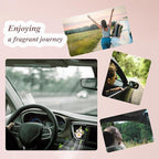 Flower Car Vent Clips 2pcs Pink Daisy Bouquets Flowers Air Freshener Girly Car Decorations Interior Aesthetics for Women Refillable Car Diffuser