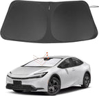 Windshield Sun Shade Custom Fit for 2023 2024 2025 2026 Toyota Prius Accessories Foldable Sunshade Sun Blocker Protect Car from Sun Rays & Heat Damage Keep Car Cooler