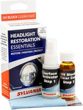 SYLVANIA UV Block Clear Coat Kit - Premium UV Headlight Protection for Vehicles - Includes Surface Activator, Protective Clear Coat & Applicator Towels - Long-Lasting - Restores to Like-New Condition