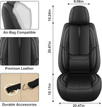 Fit for 98% of Mercedes Benz Car Seat Covers, Premium Nappa Leather Seat Cover, Fully Wrapped Protect Modern Style Seat Cover (2-Seat Standard, Classic Black)