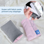 COOLBEBE Car Seat Straps Shoulder Pads for Baby Kids, Super Soft Seat Belt Covers for All Car Seats/Pushchair/Stroller/High Chair (Grey/Pink)