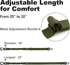 Plutus Pet Dog Seat Belt for Car, Adjustable Dog Car Harness with Carabiner Clip, Reflective Safety Dog Seatbelt Leash with Elastic Bungee, Ranger Green