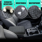 Center Console Cover for Santa Fe 2019 2020 2021 - Soft Armrest Pad Middle Console Cover Protector Cushion for Hyundai Santa Fe 2019 2020 2021 Interior Accessories