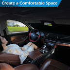 IC ICLOVER Windshield Sun Shade Funny for Car SUV Truck, 240T Polyester Blocks Heat and Sun, Foldable UV Ray Reflector Front Window Sun Shade Visor Shield Cover - 59inchx33inch (Dog with Umbrella)