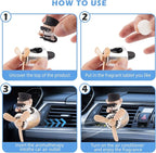 Car Air Fresheners Cartoon Pilot Automotive Air Outlet Propeller Cute Car Diffuser Creative Car Perfume Decoration for Car Vent Clips Car Vent Clip Air Freshener Accessories for Women Men
