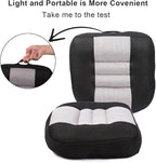 Srutirbo Car Booster Seat Cushion Raise The Height for Short People Driving Hip (Tailbone) and Lower Cack Fatigue Relief Suitable for Trucks, Cars, SUVs, Office Chairs, Wheelchairs (Black and Gray)