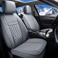Aierxuan Car Seat Covers Full Set Universal Fit for Honda Civic Accord CRV, Toyota Camry Prius Rav4 Corolla, Kia, Lexus, Nissan, Mazda, Jeep Cherokee and Most Cars, with Waterproof Leather (Grey)