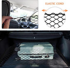 Dog Car Net Barrier for SUV - Pet Car Divider Back Seat Barrier Net, Easy to Install and Remove,with Flexible Bungee Cords Adjustable for Trucks, SUV, Vans, Universal Fit Sturdy Mesh (47 * 27 inches)
