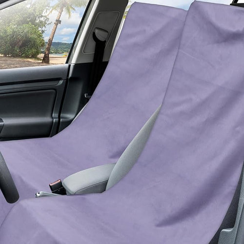 2 Pack Car Seat Towel Covers with Storage Bag 63 x 32 Inch Athletic Running Towel Seat Sweat Washable Non Slip Cover Gift for Car Outdoor Sport Activities (Gray)