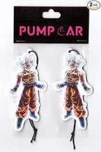 PumpCar car air freshener 2-piece double-sided Goku Ultra Instinct hanging cherry-scented for rearview mirror Car Interior Accessories Household Gifts…