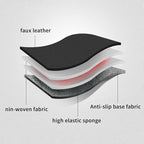 AOMSAZTO Custom Fit Seat Covers for Toyota Highlander 2014-2019 3-Rows 7 Seats, Second Row W/Captain Chairs Full Set Faux Leather Car Seat Cover Black