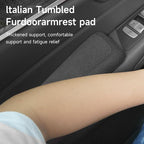 Italian Alcantara Style Fur Car Elbow Rest Pad - Universal Armrest & Knee Cushion - Thigh Support Comfort Pillow