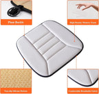 kingphenix Car Seat Cushion with 1.2inch Comfort Memory Foam, Seat Cushion for Car and Office Chair (Gray)
