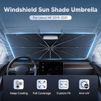 Autorder Windshield Sun Shade Umbrella for 2015-2021 Lexus NX NX300h/NX300/NX200t Accessories,Upgraded Ice Crystal Material,Easy Setup Umbrella Sunshade for Car Windshield,100% Sun Blocking