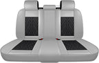 Premium Nappa Leatherette Car Seat Cover Set Custom Fit for Honda CR-V CRV 2000-2023 2024 2025 2026 Water-Proof Breathable Faux Leather Seat Cushion Protectors (Full Set 5 Seats,Black Grey)