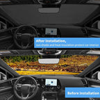 Windshield Sun Shade Fit 2026 2025 2024 2023 2022 Lexus NX NX250 NX350 NX350h NX450h+ Foldable Front Window Sunshade Accessories Sun Visor UV Protector Heat Shield Window Cover