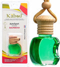 Kabod Bamboo Car Air Freshener | Hanging Essential Oil Diffuser | Natural Odor Eliminator | Long-Lasting Fragrance | 10 ml