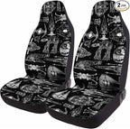 GENANY Spaceships Car Seat Covers Set of 2, Breathable Front Seat Covers for Truck Sedan SUV, Galaxy Car Accessories, Movie Themed Gift for Women Men